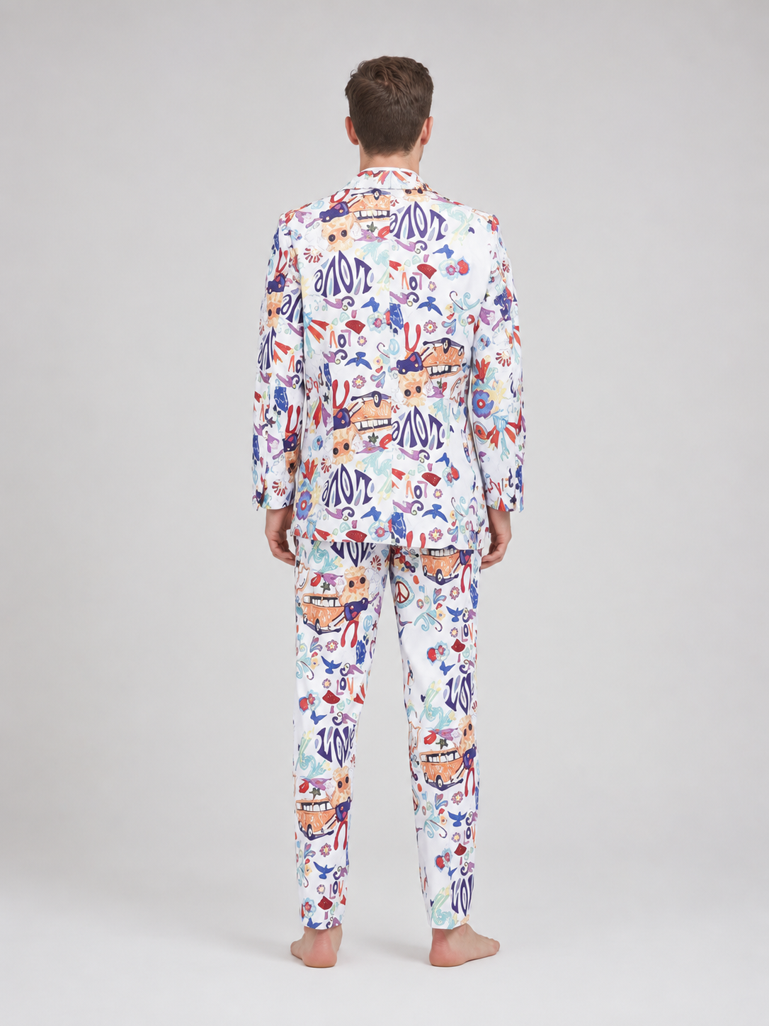 Printed Party Suit, Jacket and Pants