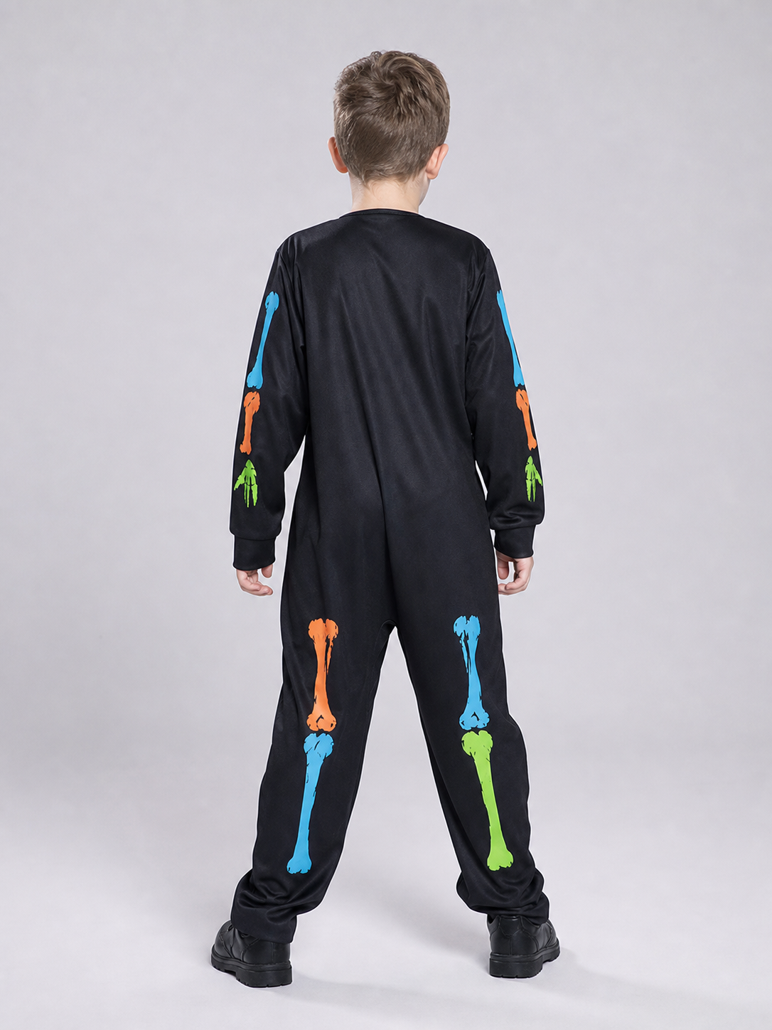 Halloween Skeleton Costume Jumpsuit back view