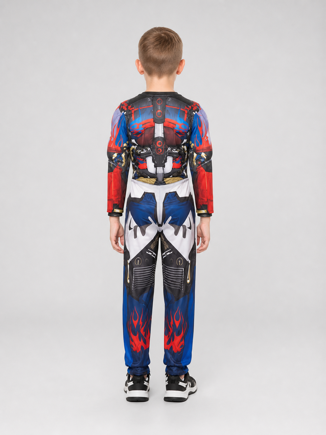 Superhero costume with mask, jumpsuit back view