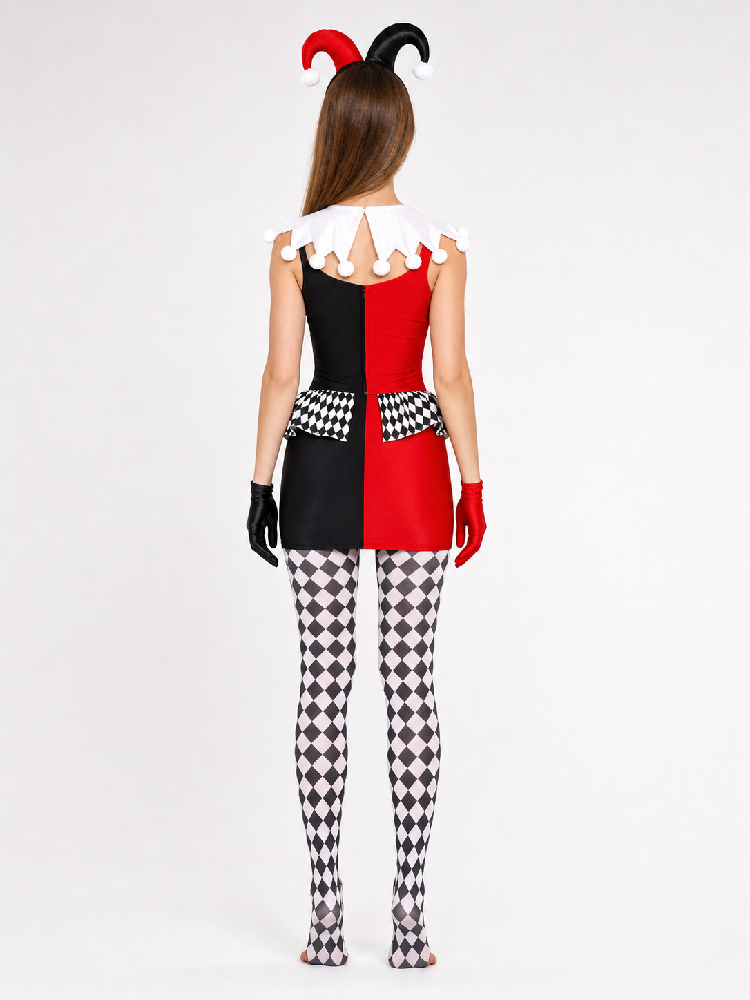 Harlequin Costume for Stage and Halloween back view