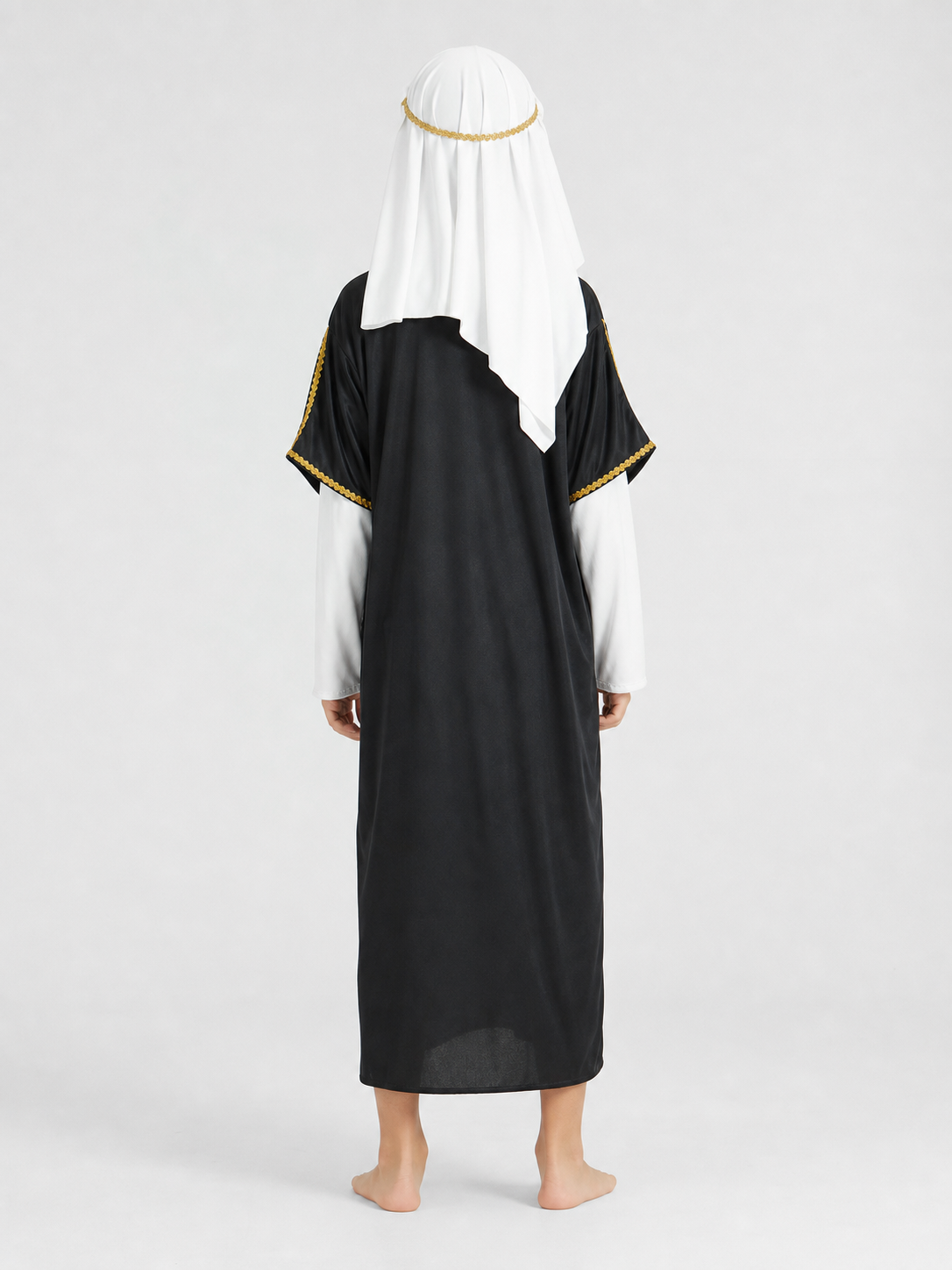 Eastern-style carnival costume with headdress back view 2