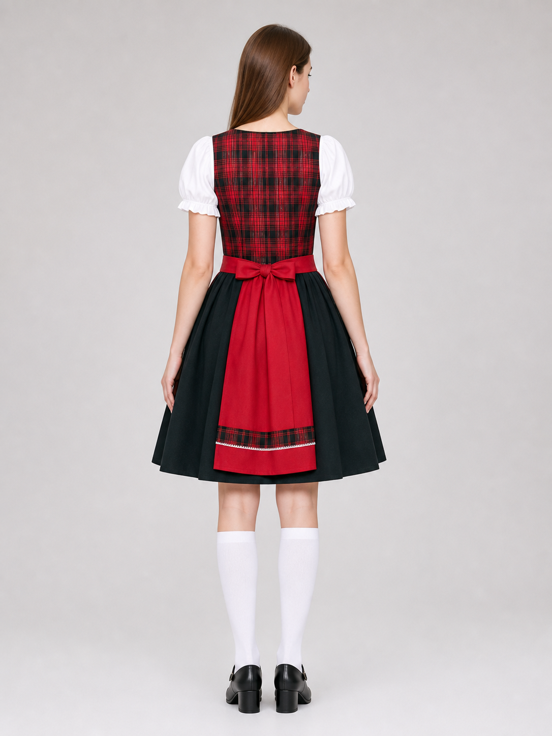 Plaid Costume Dress with Accessories