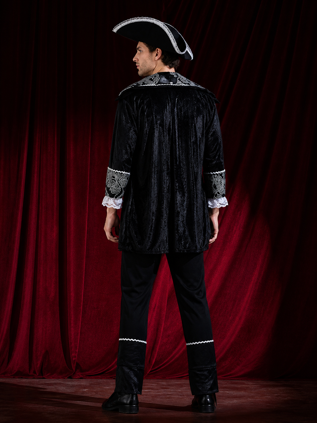 Jack Sparrow Pirate Costume for Halloween back view