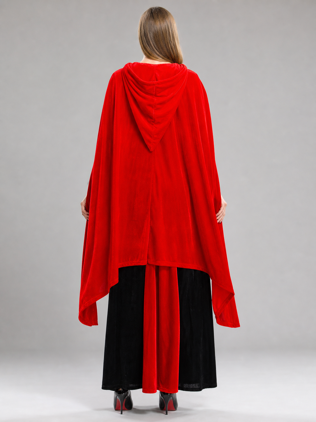 Halloween Hooded Little Red Riding Hood Costume back view 2