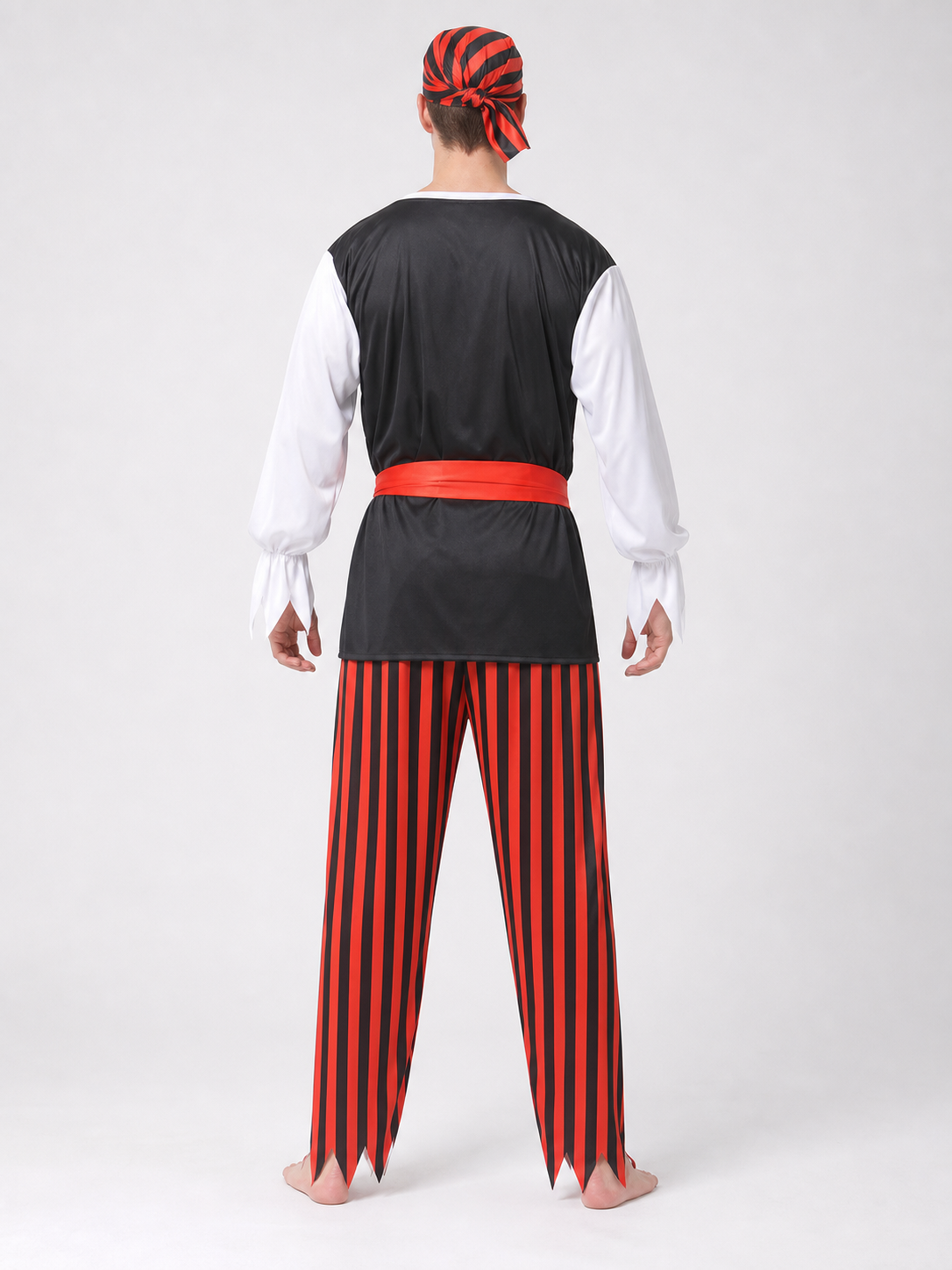 Pirate Carnival Costume with Saber and Accessories