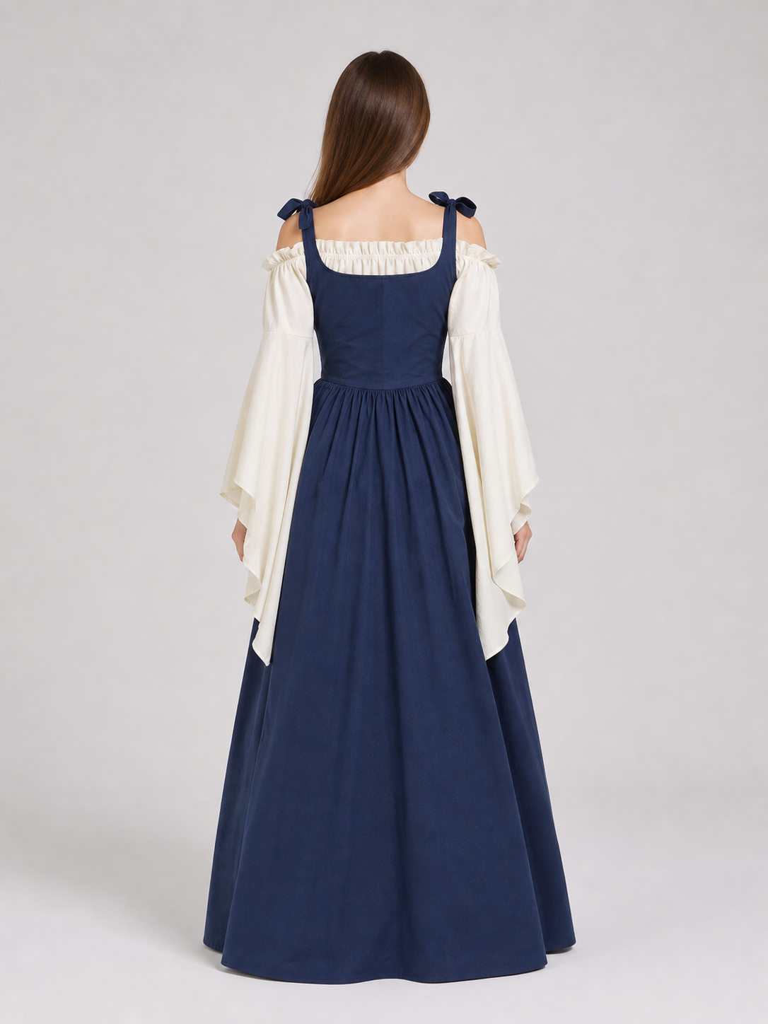 Renaissance-Style Costume Dress with Lacing back view 3