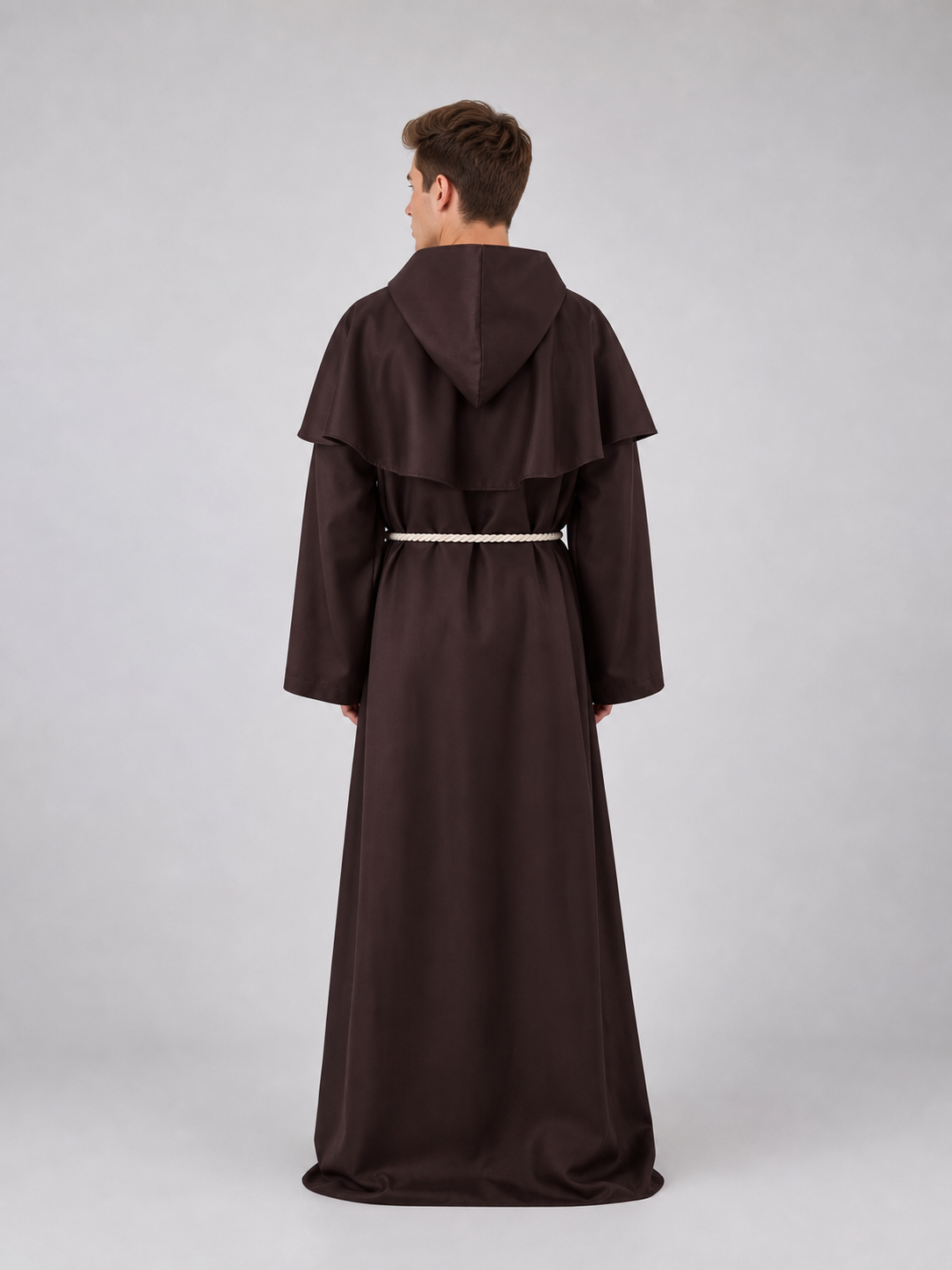 Hooded Cosplay and Halloween Robe Costume back view