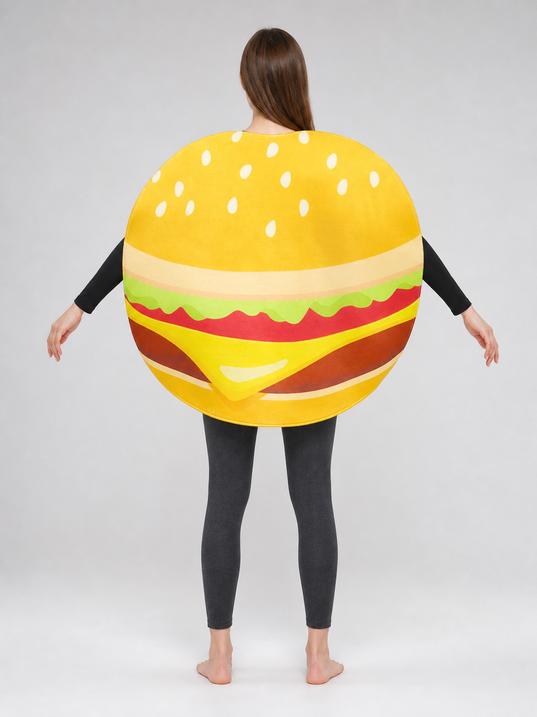 Burger Costume for Halloween and Parties back view