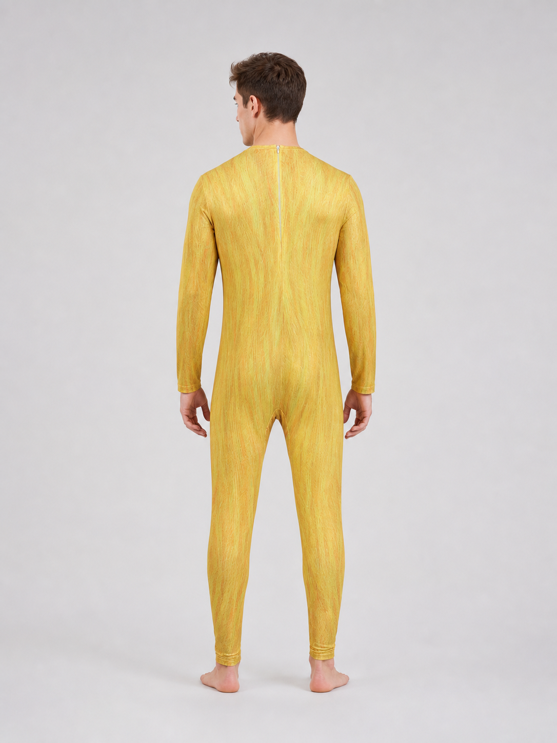 Fox cosplay costume, one-piece jumpsuit back view