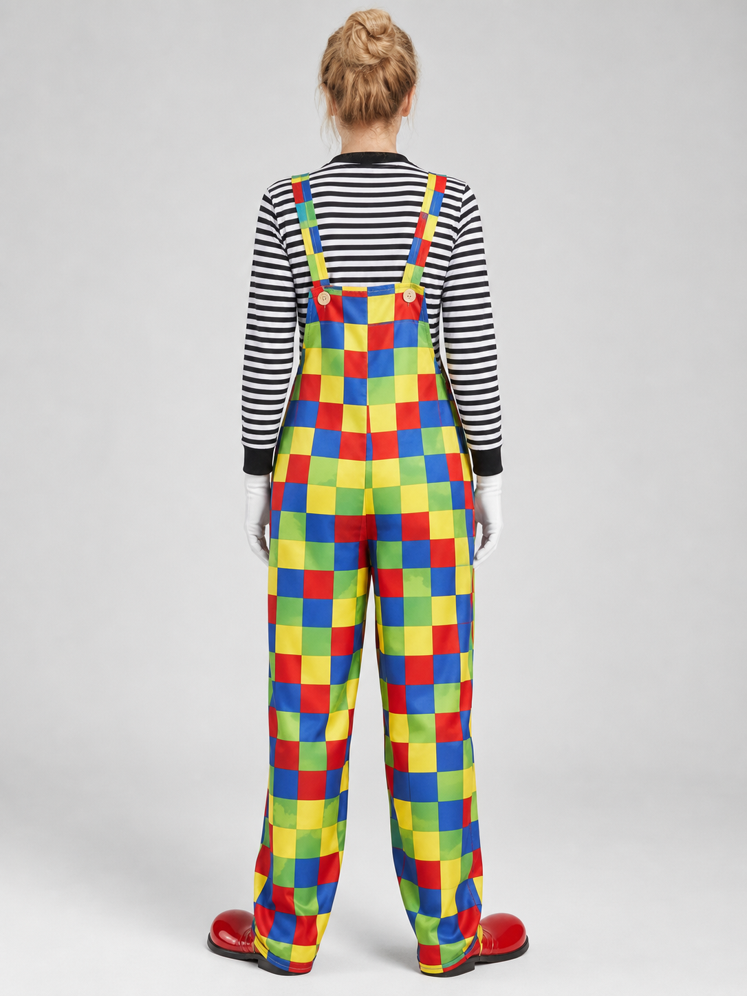 Adult Clown Costume for Halloween and Stage back view