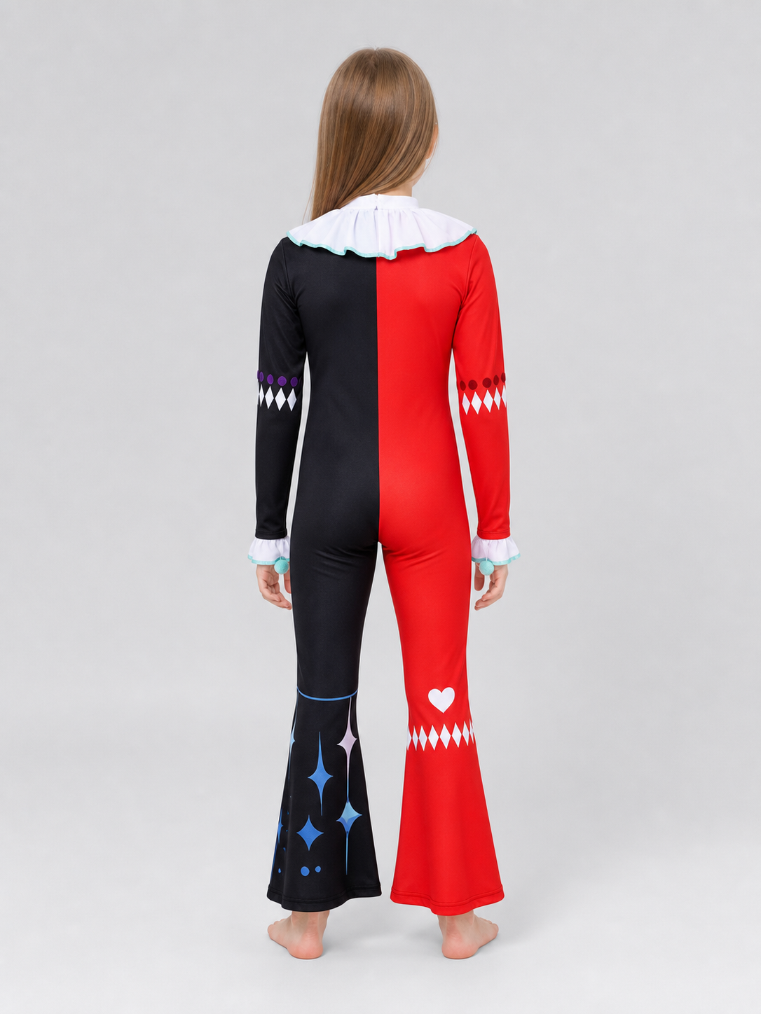 Stage Clown Costume for Halloween and Cosplay back view