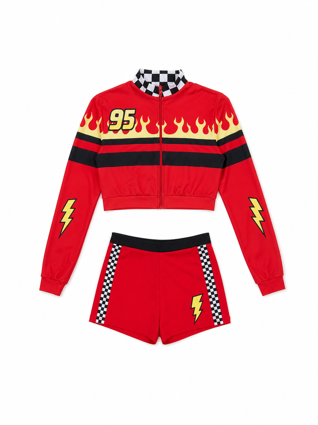 Auto Racing Stage Costume: Top and Shorts
