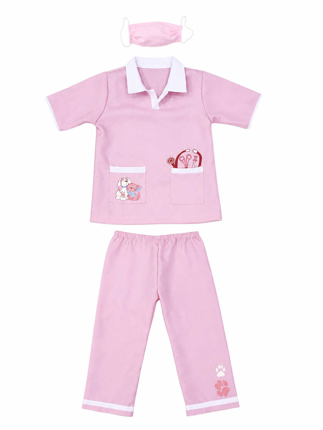 Kids' Veterinarian Costume for Role Play included items