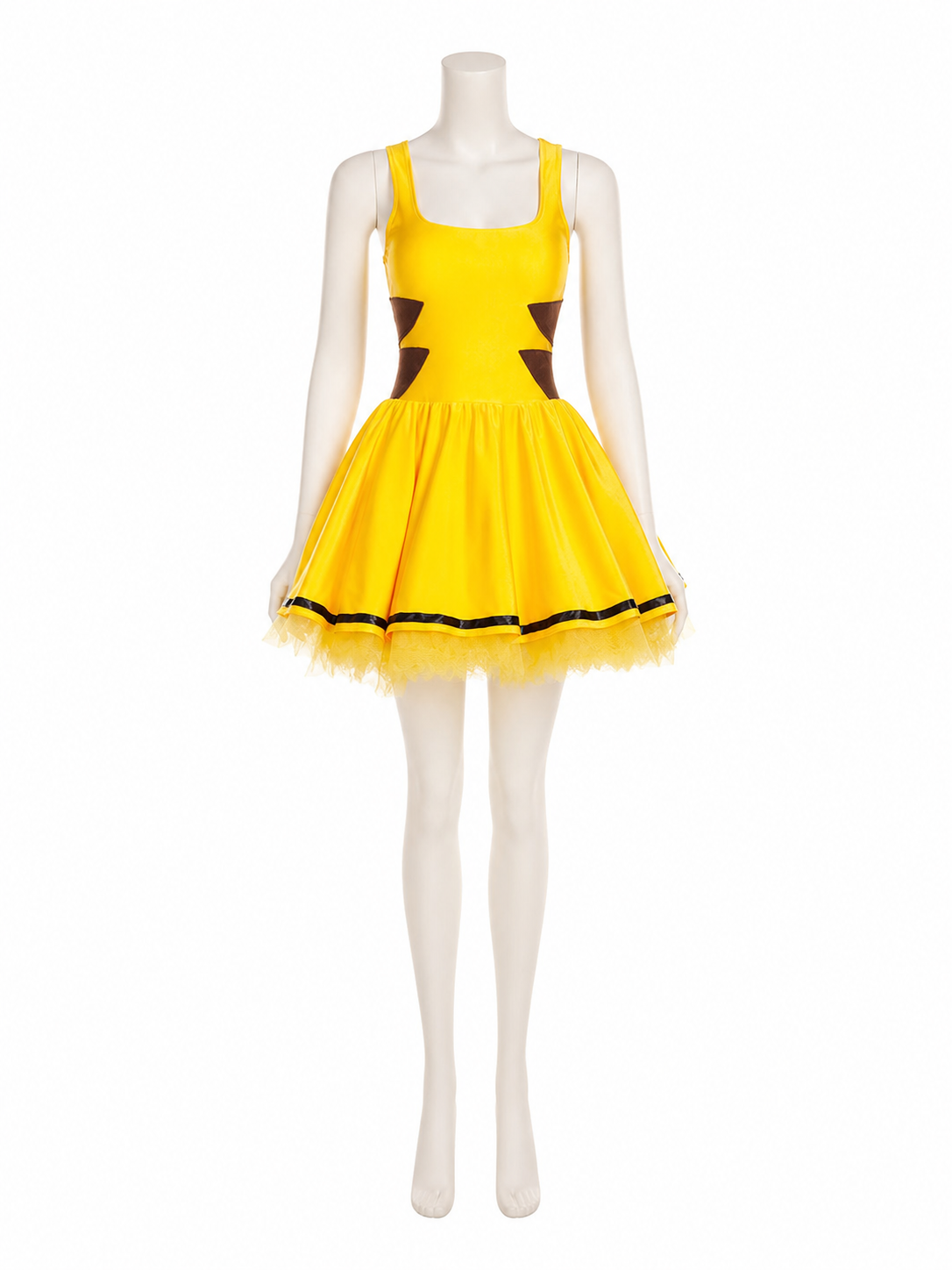 Yellow Insect Costume for Cosplay with Ears included items