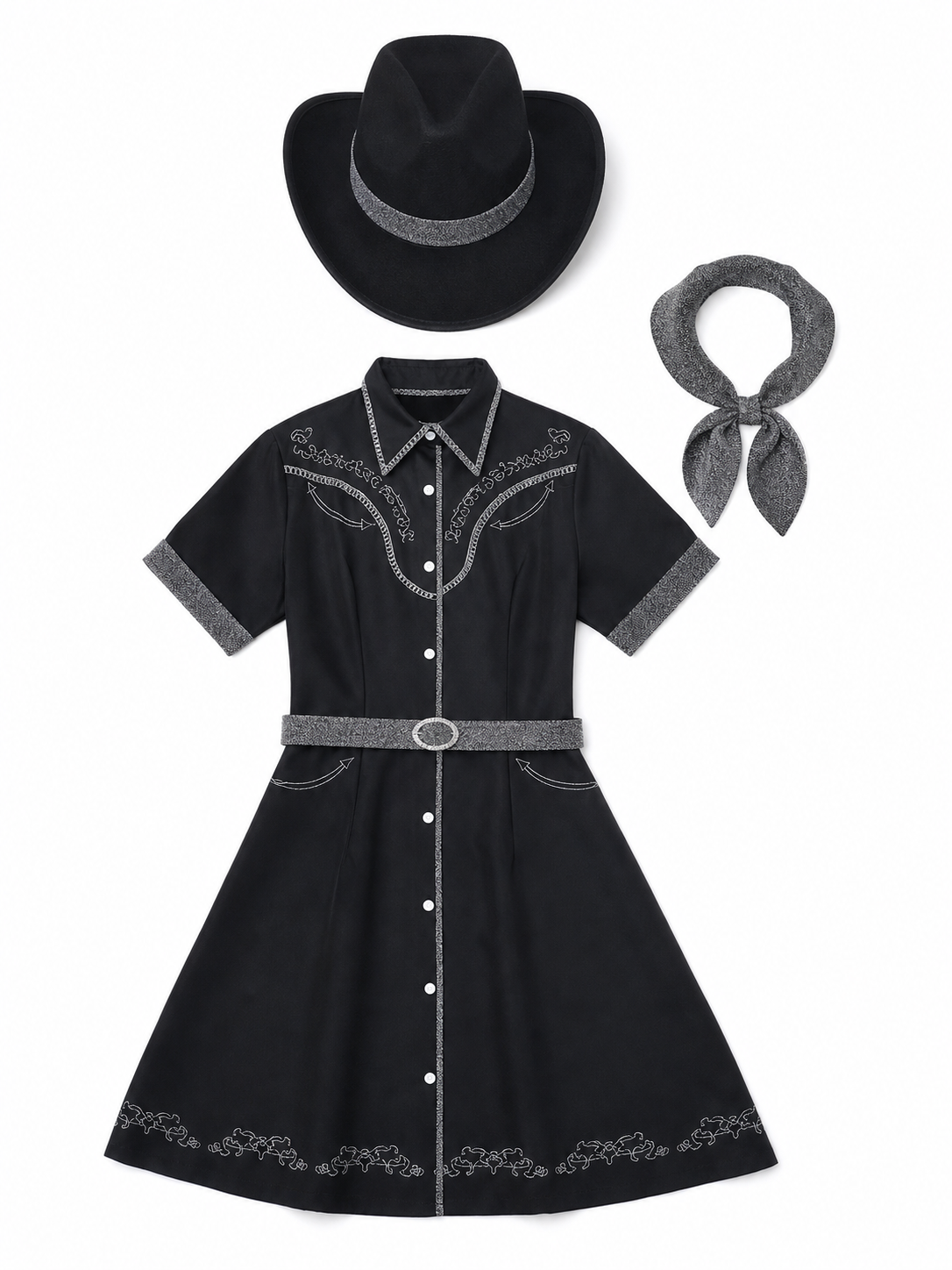 Western-Style Stage Costume for Performances