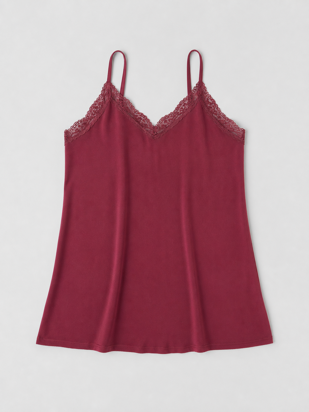 Maxi Dress with a Deep V-Neckline and Lace Inserts