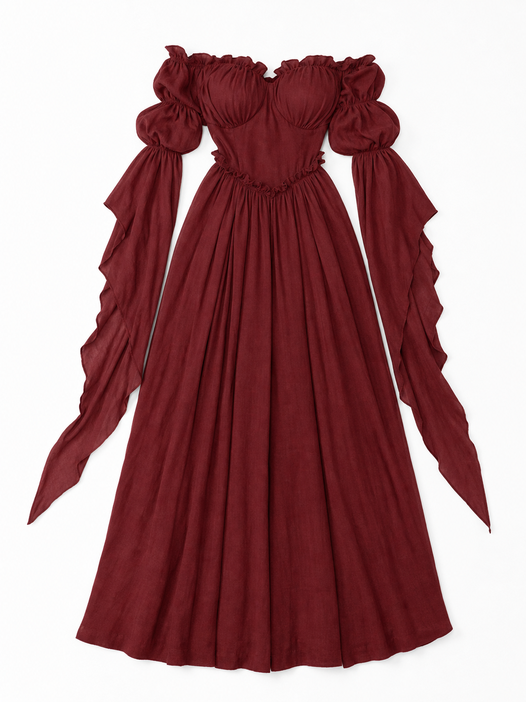 Long Vintage-Style Evening Dress