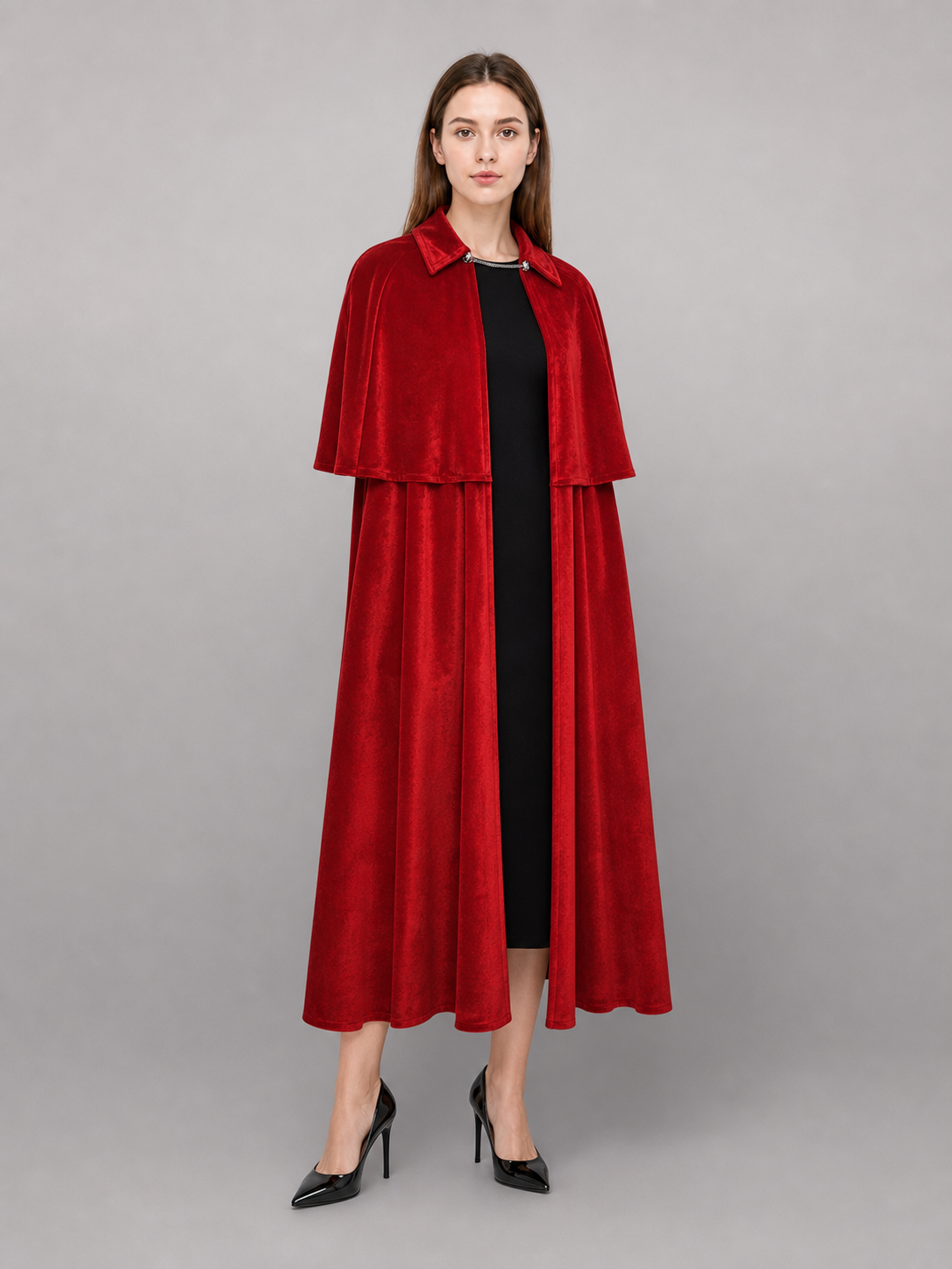 Red vampire costume cape for cosplay included items