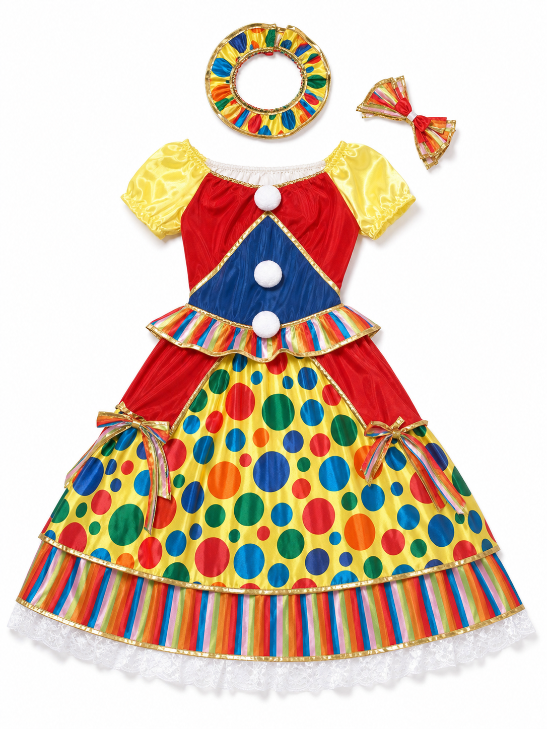 Clown Costume for Parties and the Stage included items