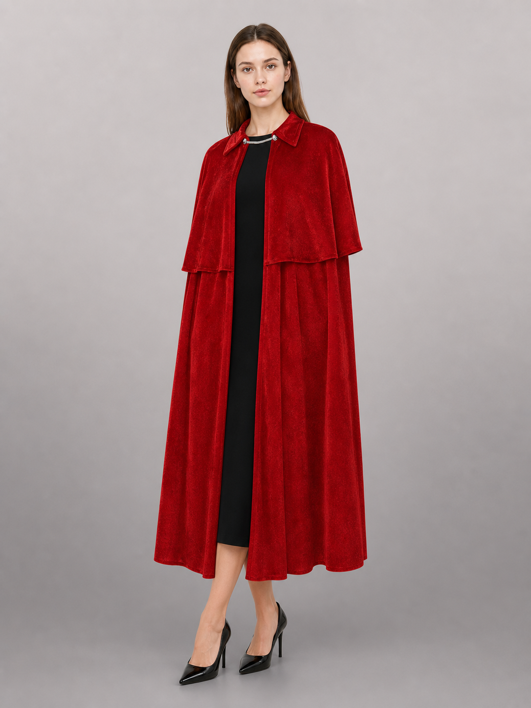 Red Vampire Costume Cape for Halloween included items