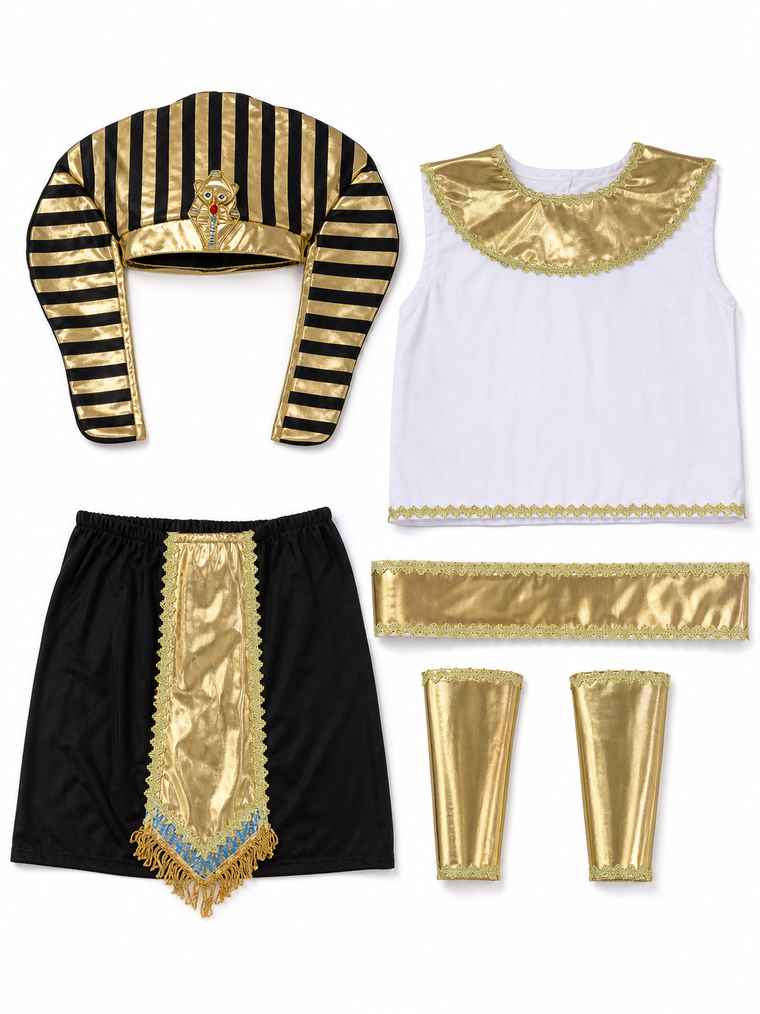 Ancient Egyptian-Style Pharaoh Costume for Parties