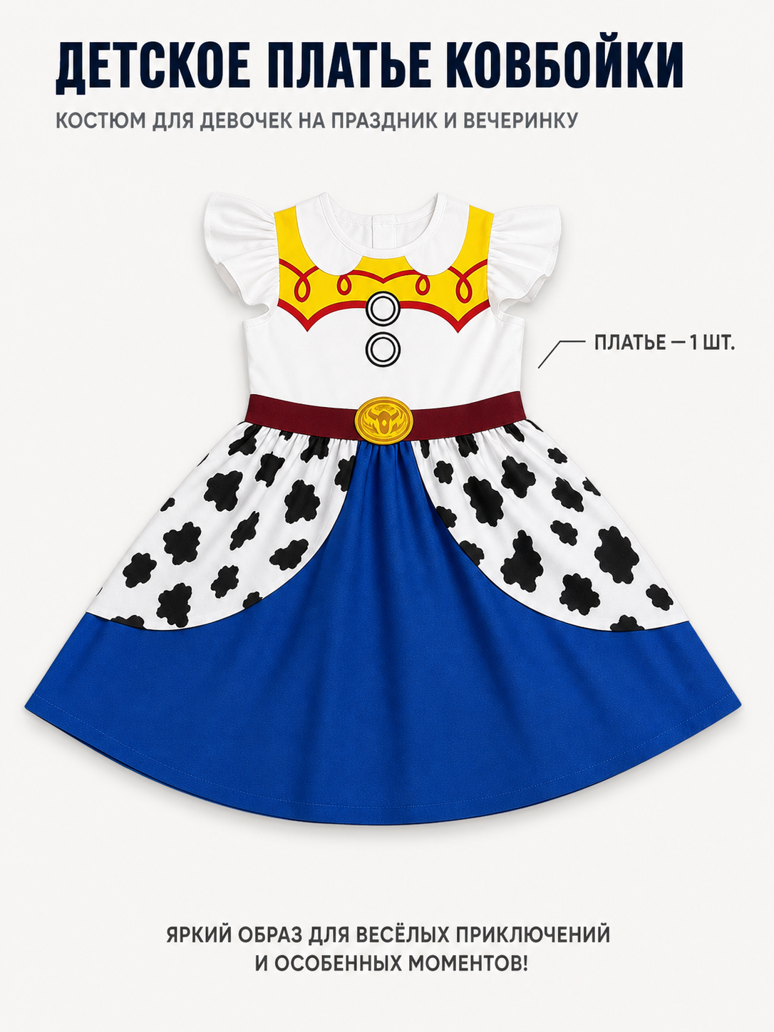 Children’s Woody and Jessie Halloween Cosplay Dress included items