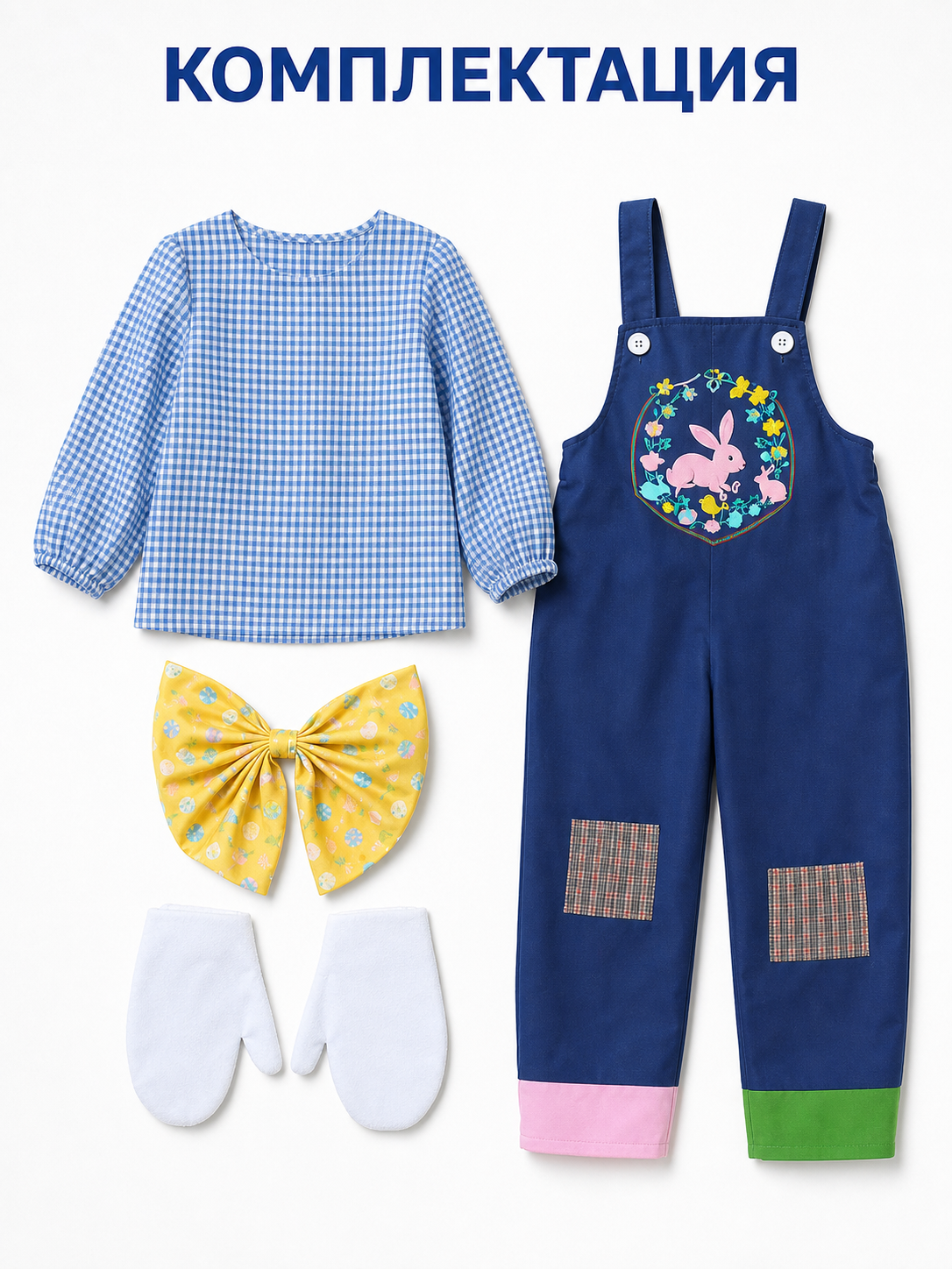 Bunny Jumpsuit Costume with Long Ears