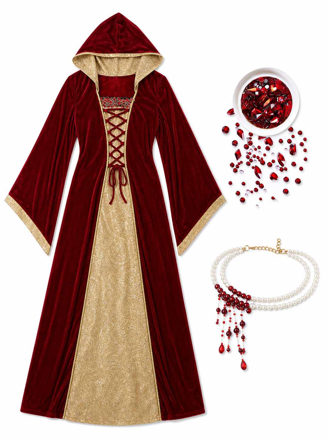 Hooded Cosplay Costume Dress