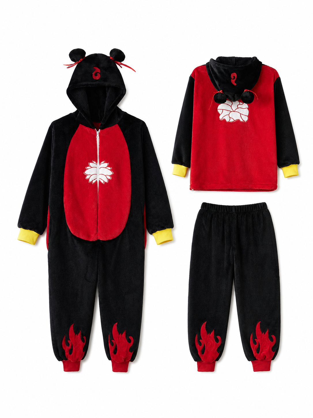 Carnival Hooded Jumpsuit Costume included items