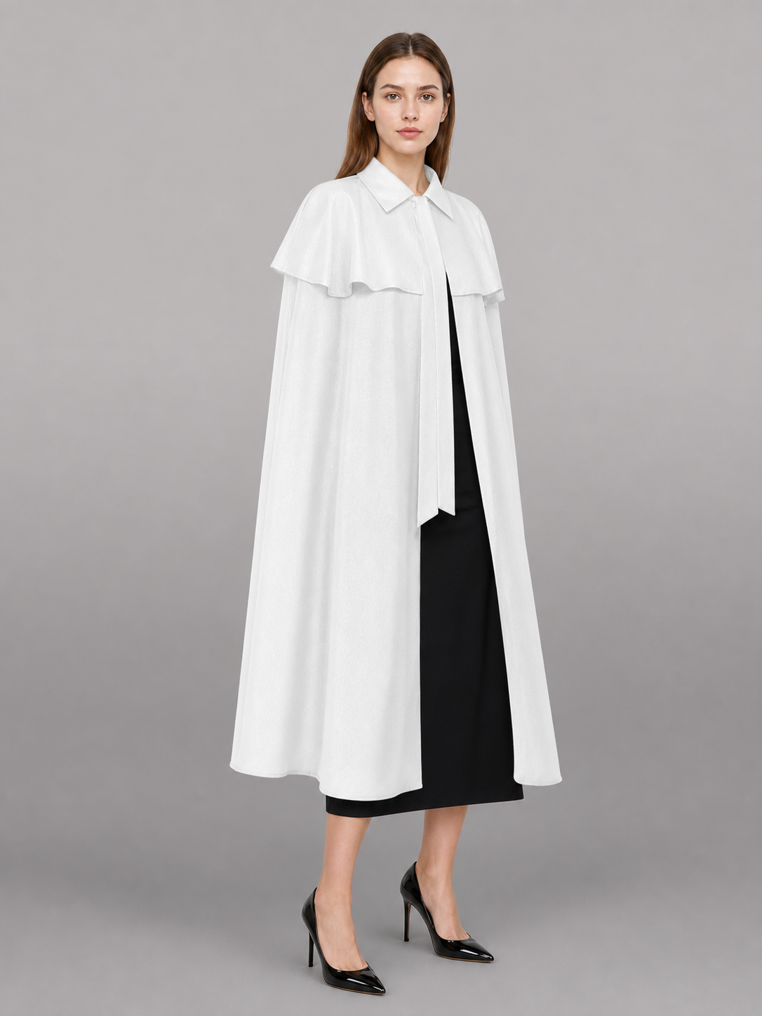 White Costume Cloak, Shirt Dress