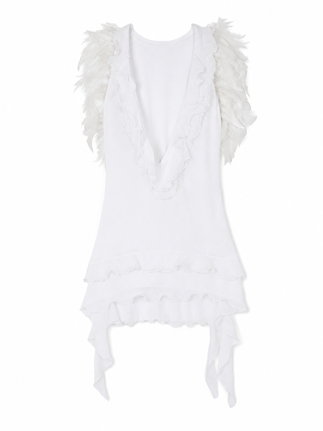 Angel Costume with Wings and Ruffles for Cosplay included items