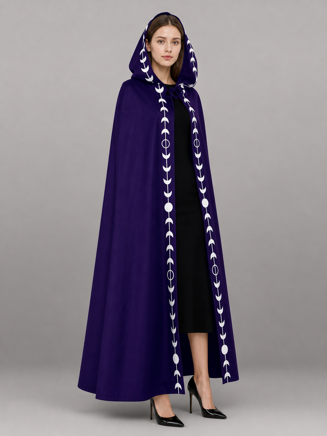 Purple Carnival Cloak with Hood