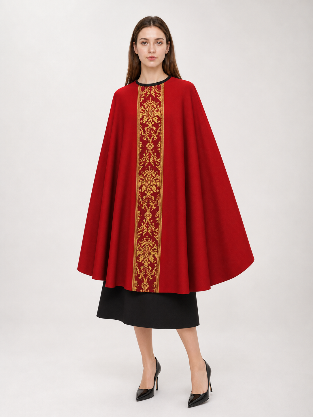 Red Carnival Cloak with Hood, Long included items