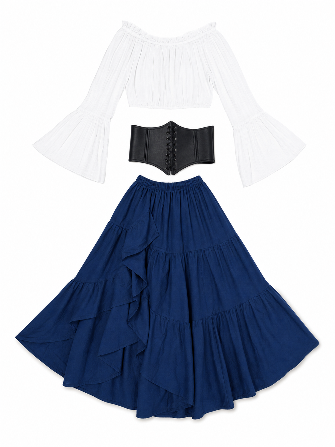 Retro-Style Costume Dress with Corset