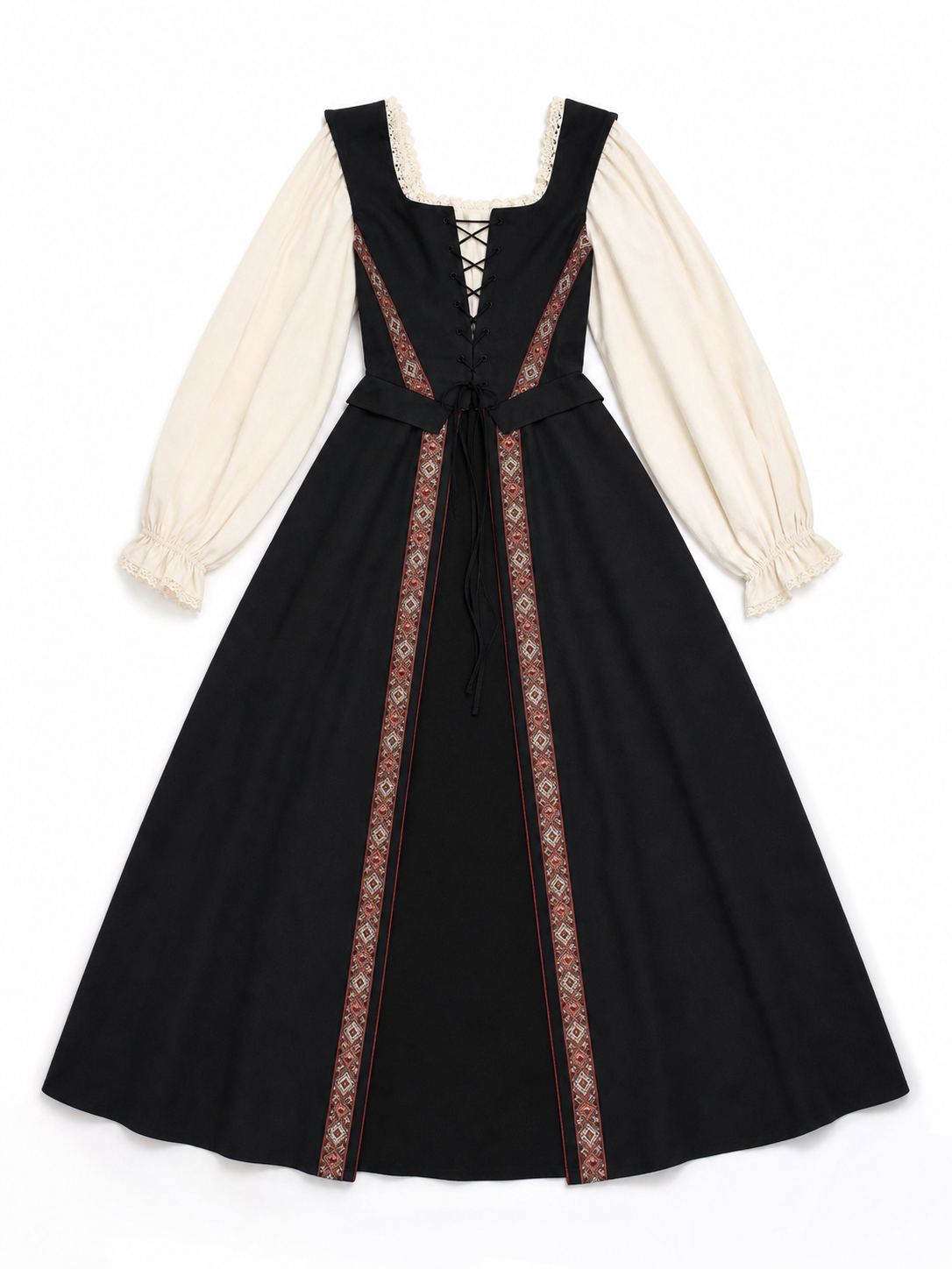 Medieval-Style Lace-Up Dress