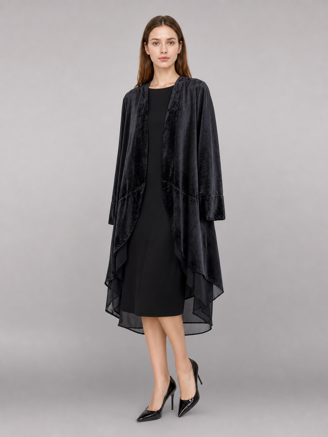 Black Carnival Cloak with Long Sleeves included items 2