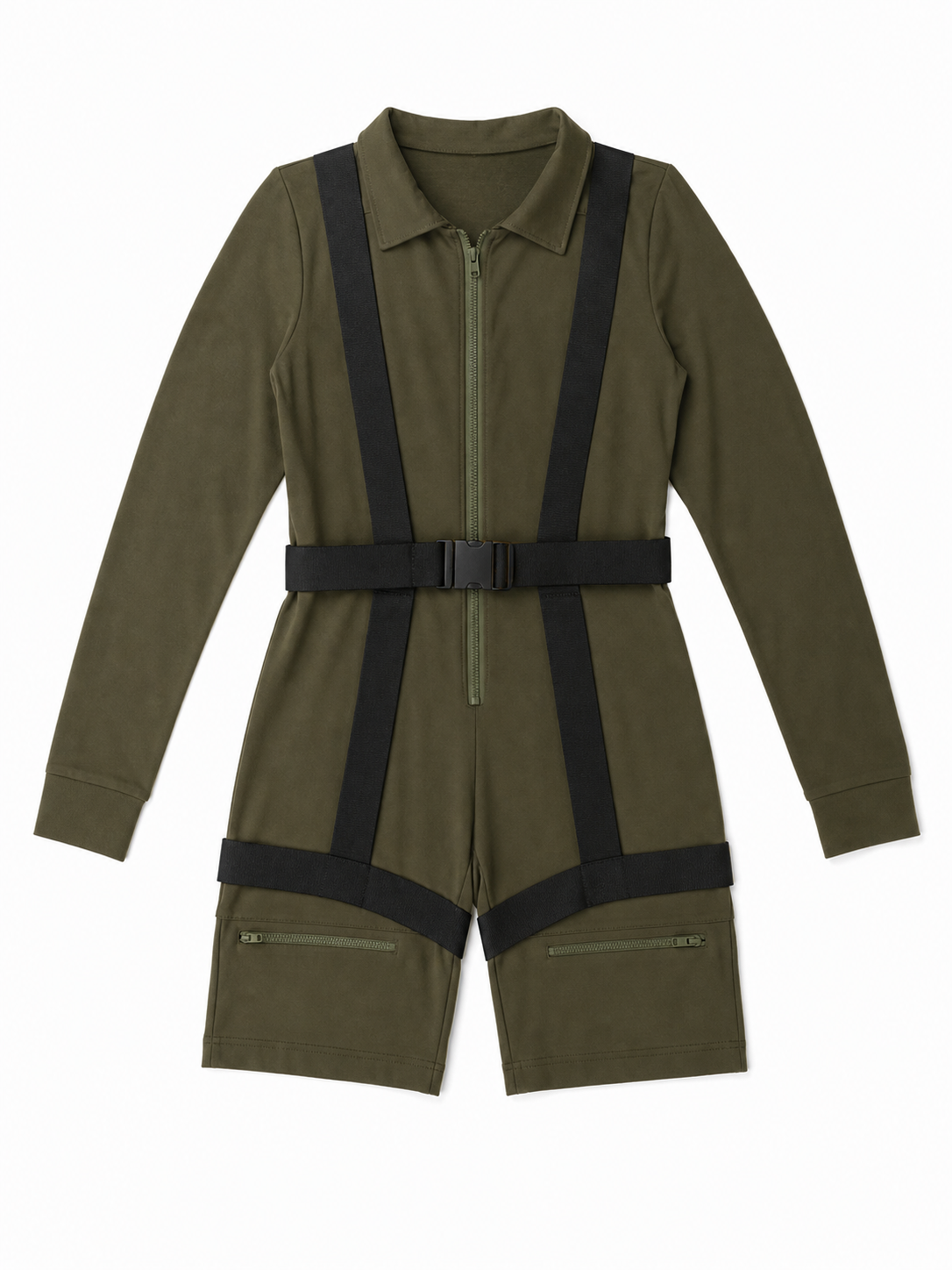 Military-Style Jumpsuit Costume for Parties included items