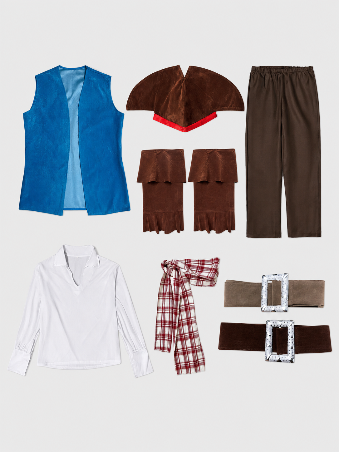 Pirate Costume with Vest, Shirt, Pants, and Hat