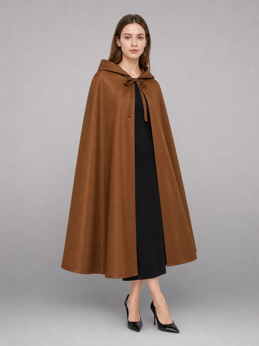 Brown Carnival Cloak with Hood included items