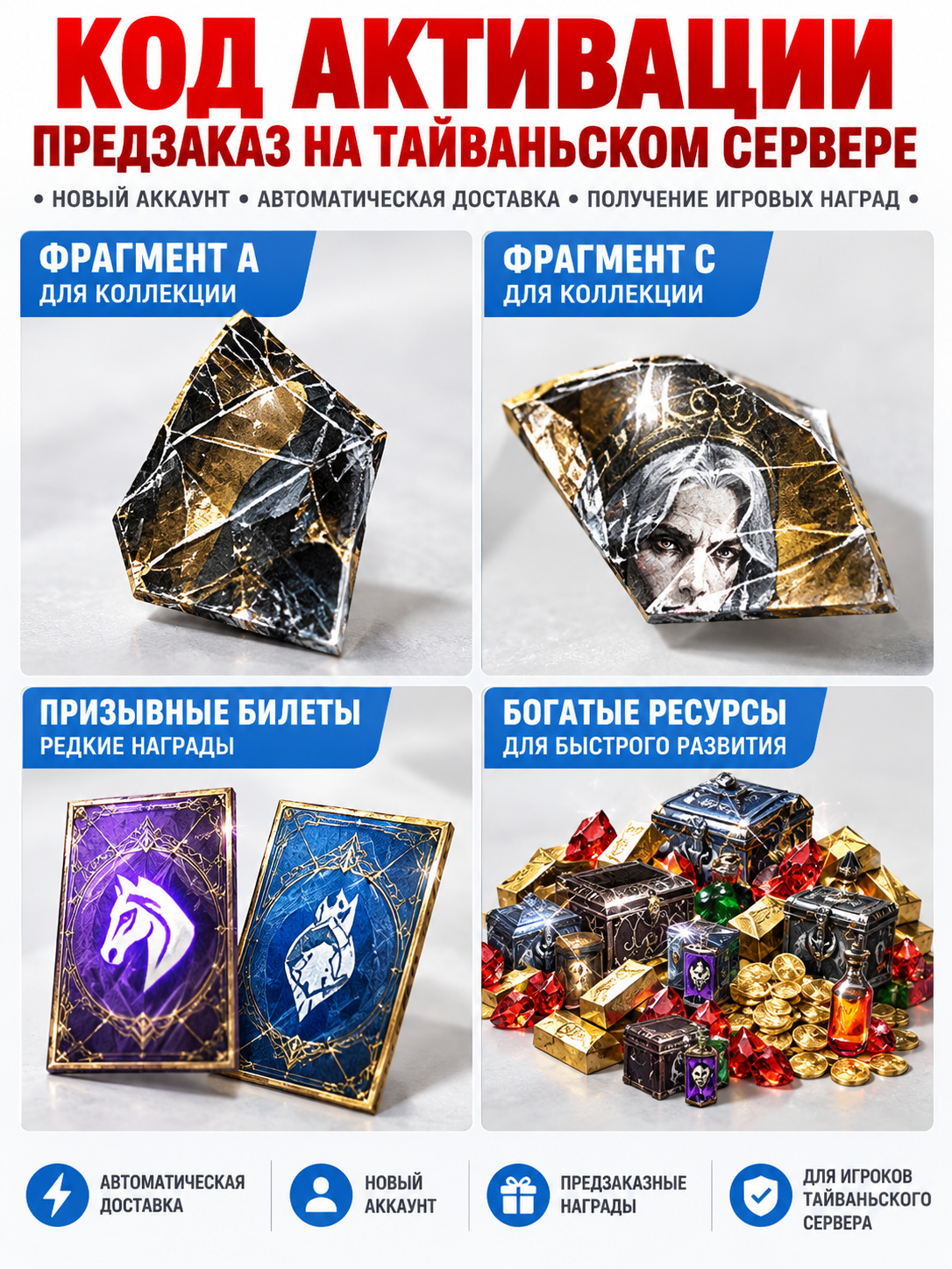 Activation Code for a Game with Preorder Rewards