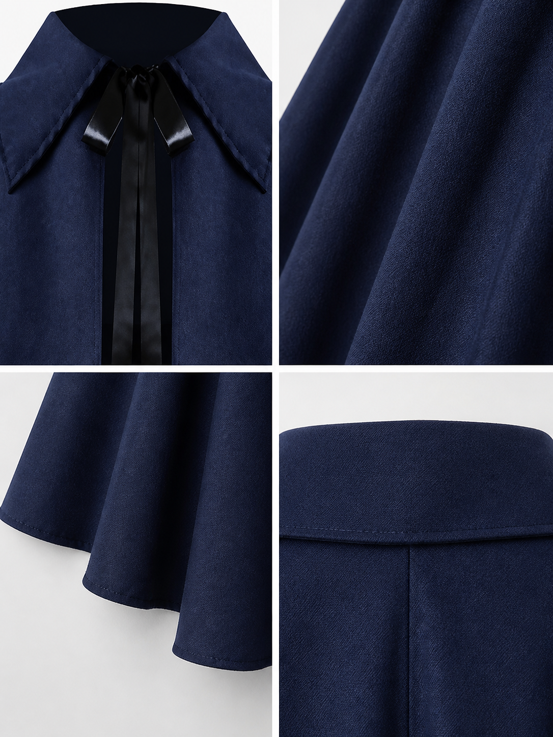 High-Collar Cosplay Cape Cloak