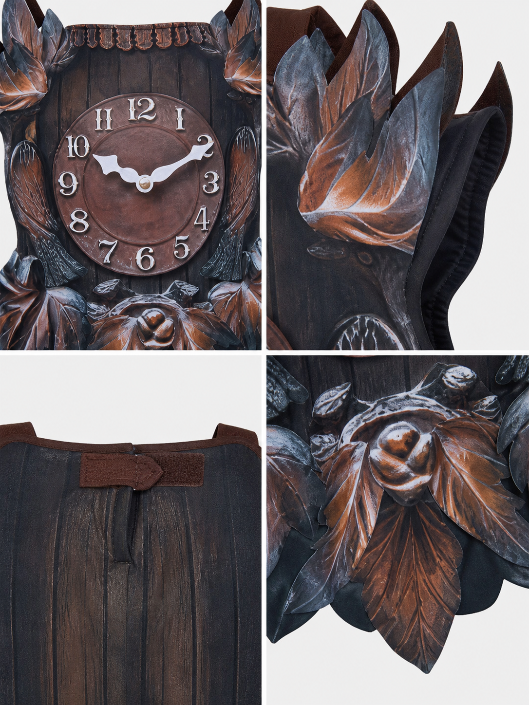Fantasy clock-themed costume for parties, stage performances, and themed events.