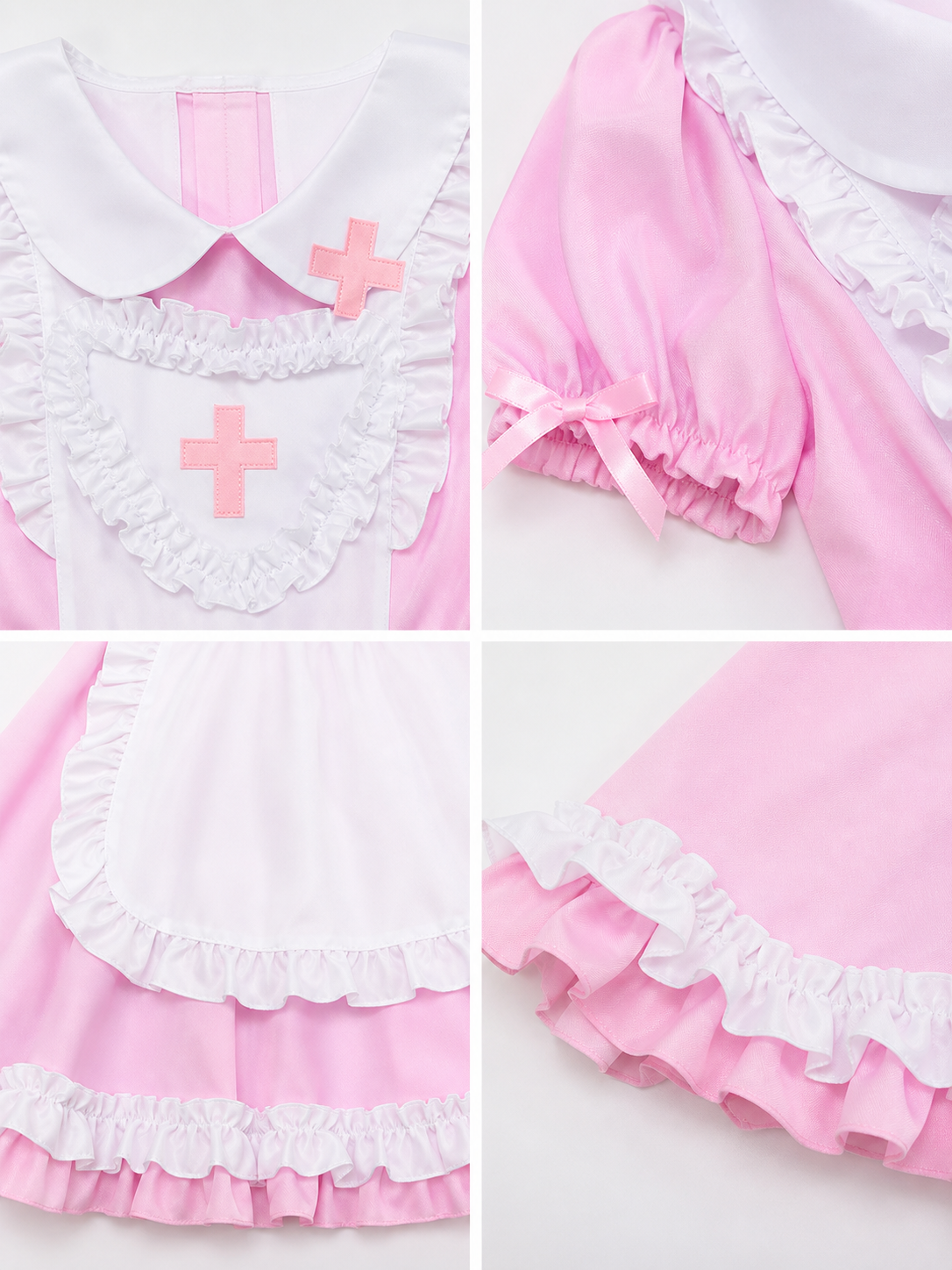 Lolita-Style Maid Cosplay Dress with Apron
