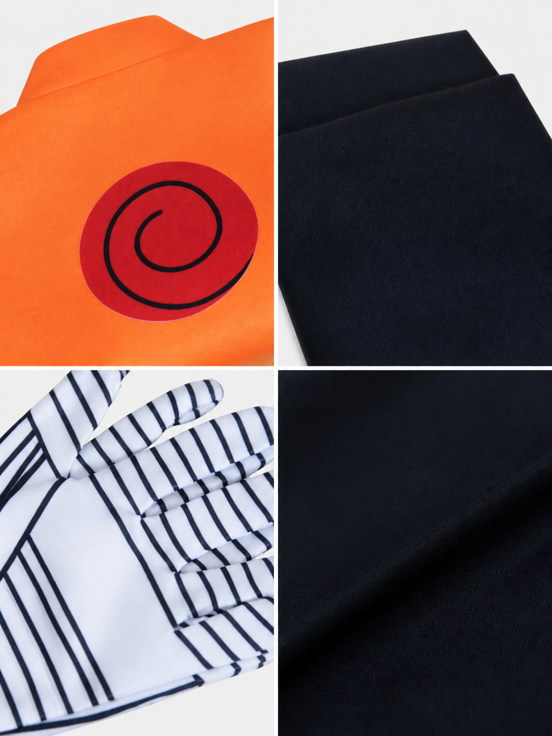 Naruto Cosplay Costume: Top, Bottom, and Gloves