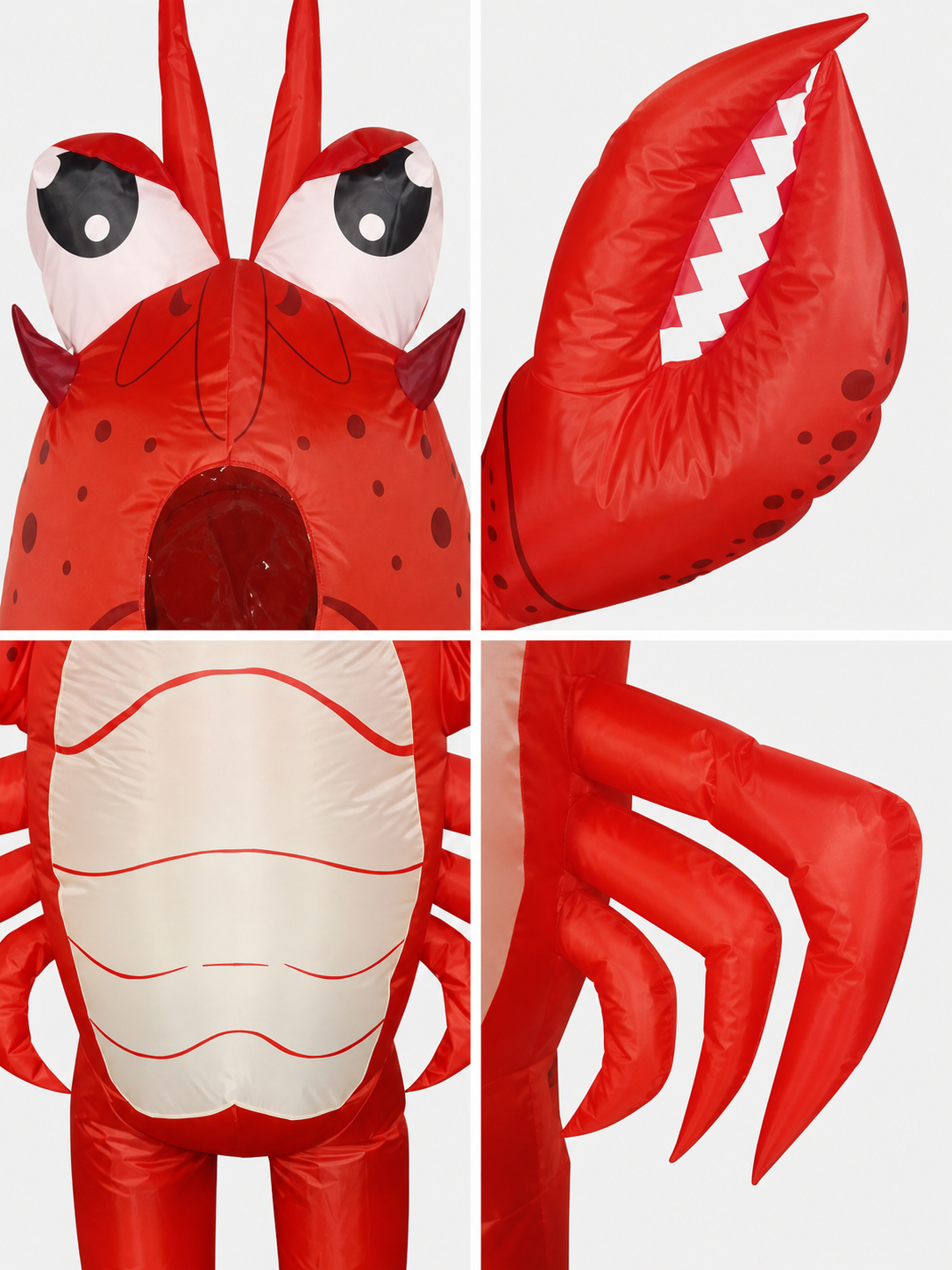 Inflatable Lobster Costume with Claws for Parties