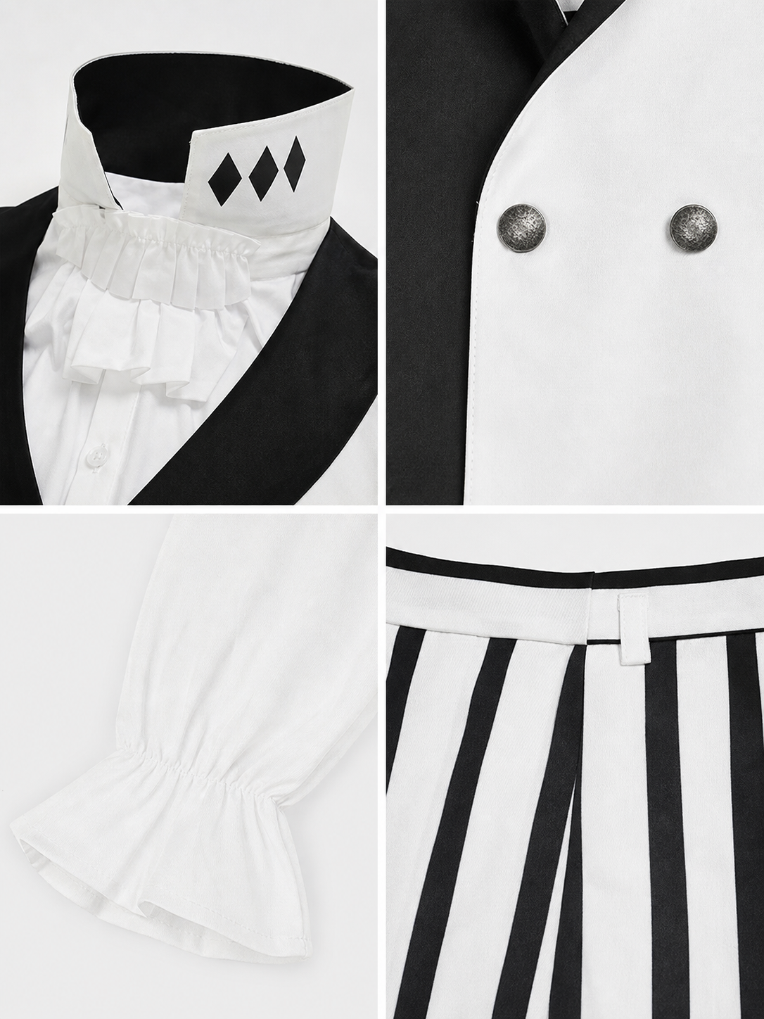 Nikolai Gogol Cosplay Costume: Cape, Vest, and Top Hat