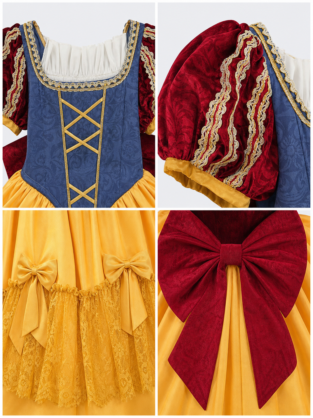 Snow White Costume Dress for Festive Performances