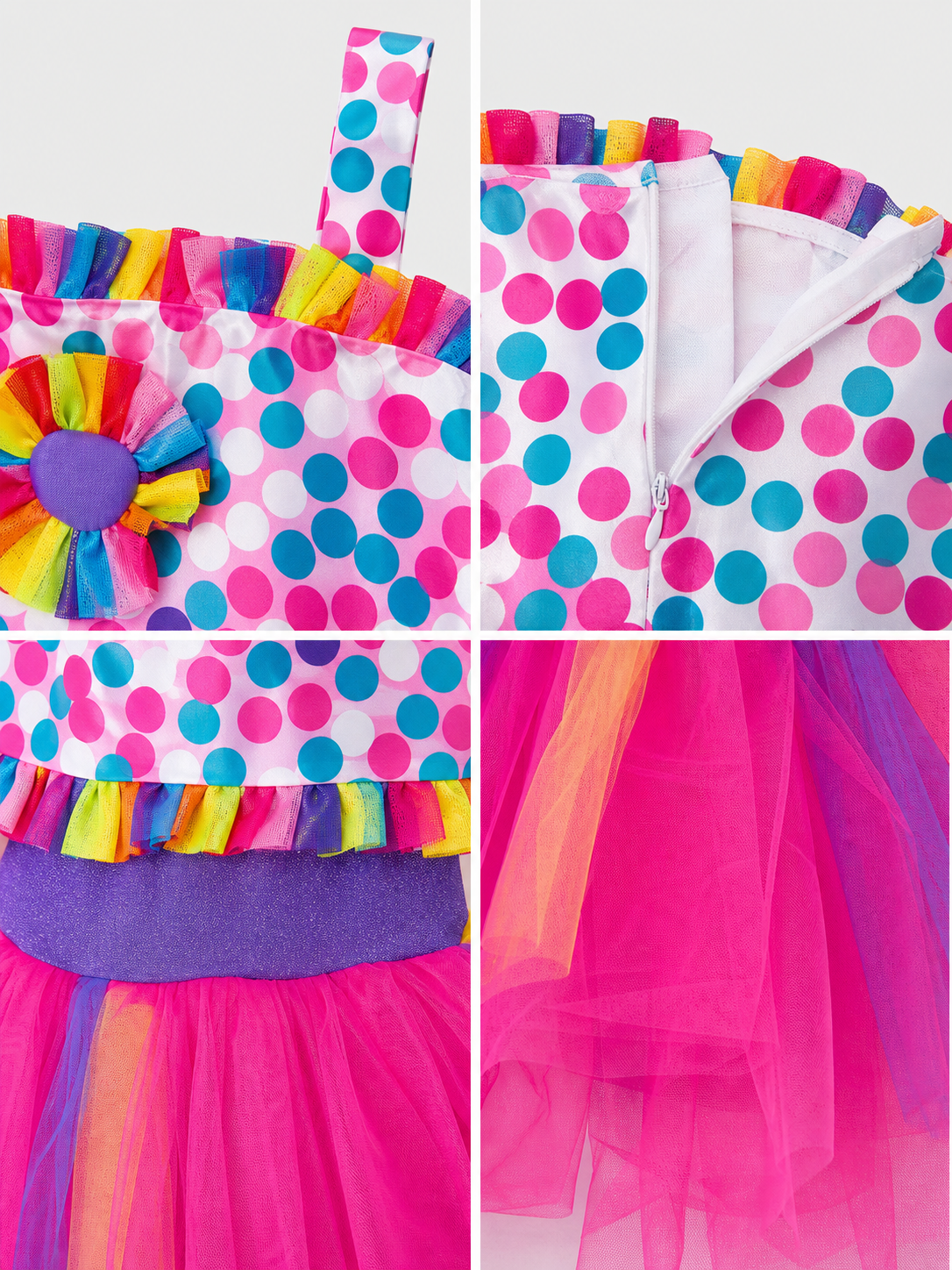 Carnival Clown Dress Costume with Hat