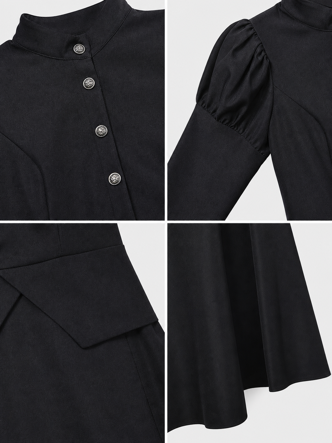 Witch Costume: Dress with Collar detail view