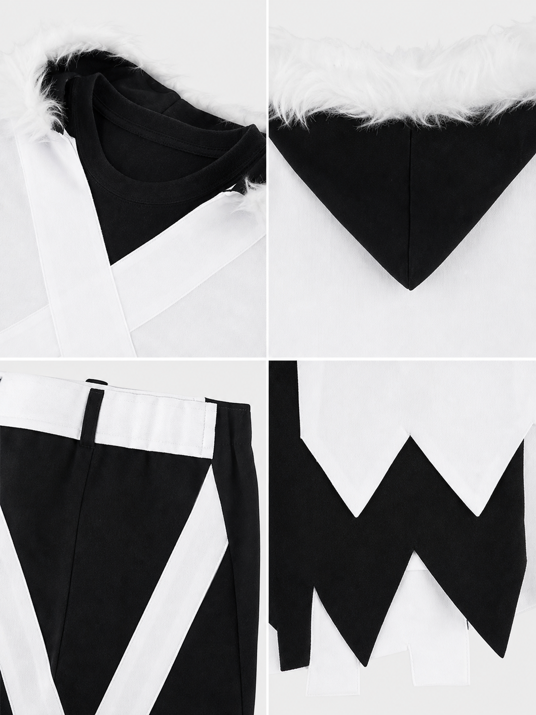 XTALE Cross Sans Cosplay Costume with Cape and Shorts